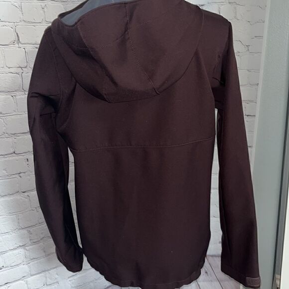 Columbia Ascender hooded soft shell jacket - lined - dark brown - hooded - S - Picture 3 of 8